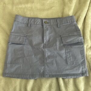 Lavender Cargo Mini Skirt